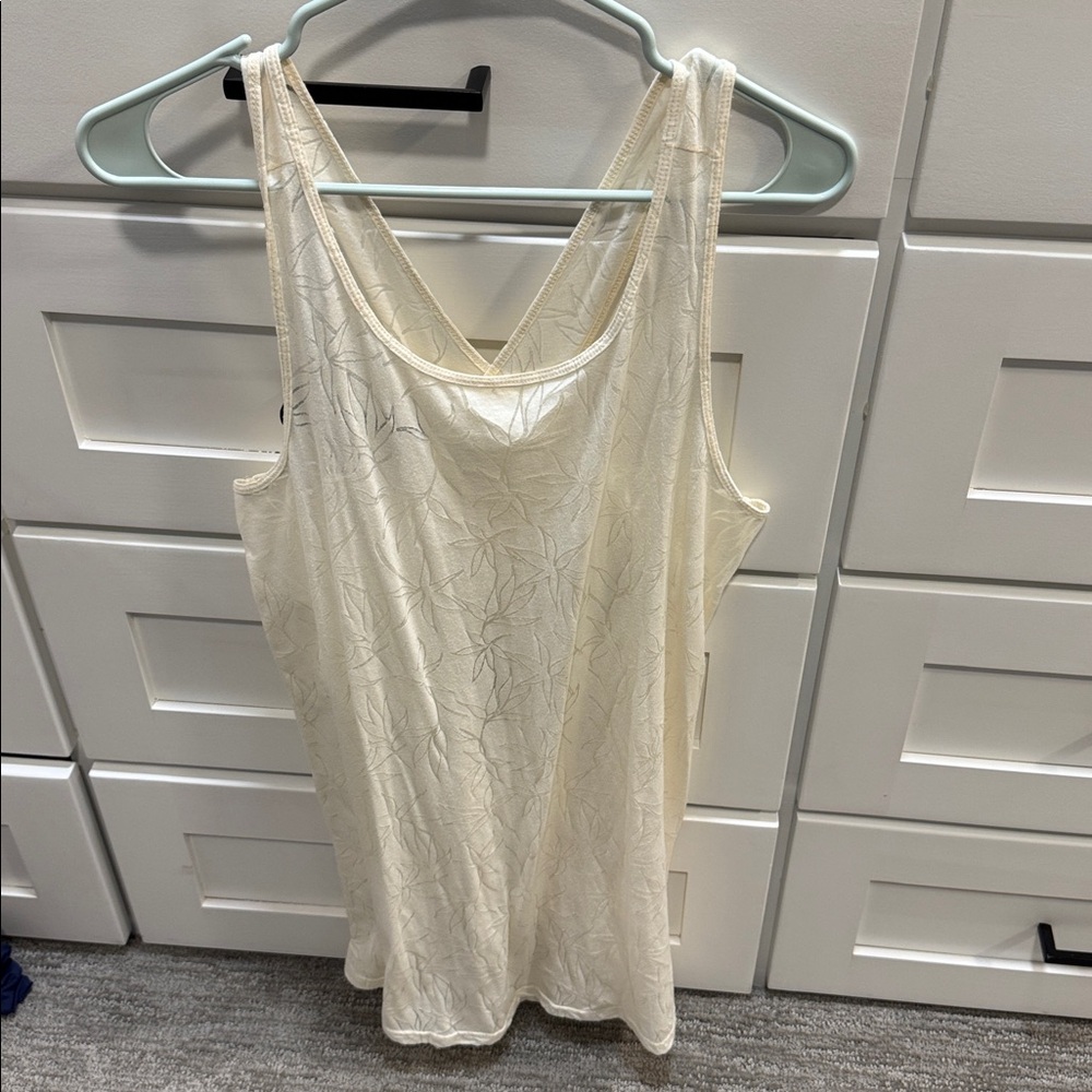 Carve Designs Cream cover up dress cross-back M
